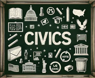 Image of Chalk Board For Civics Games