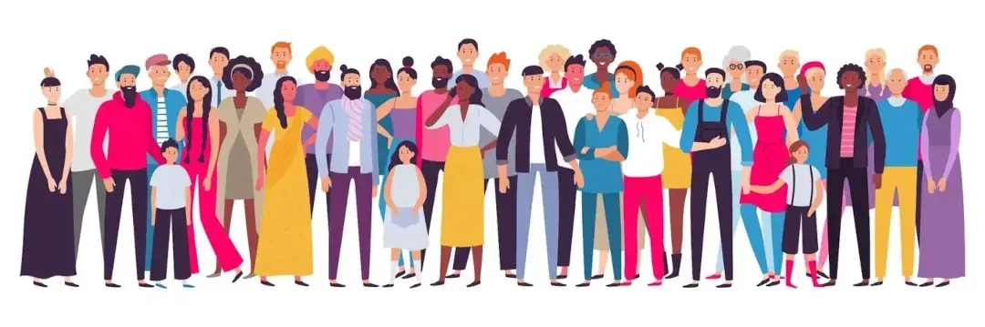 A Group of Diverse people